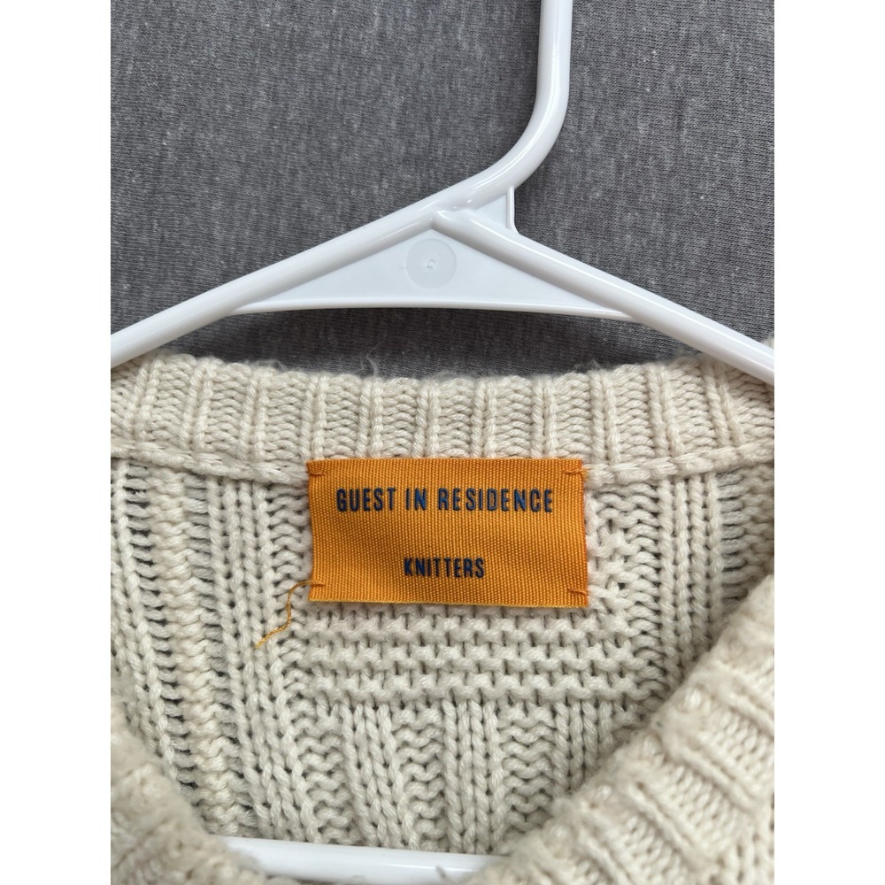 GUEST IN RESIDENCE Rossella Cable Cashmere Cardigan Sz L Wool Cashmere Womens - Picture 4 of 9